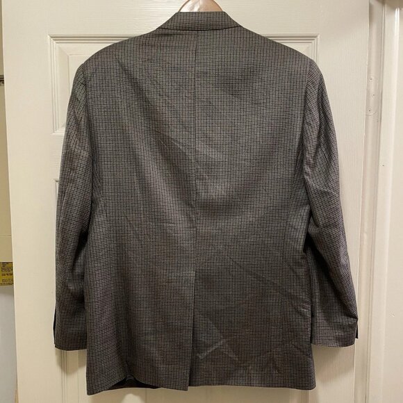 LAUREN RALPH LAUREN Men’s Gray/Blue/Brown Plaid Silk/Wool Blend Sportcoat 40R - Picture 7 of 7